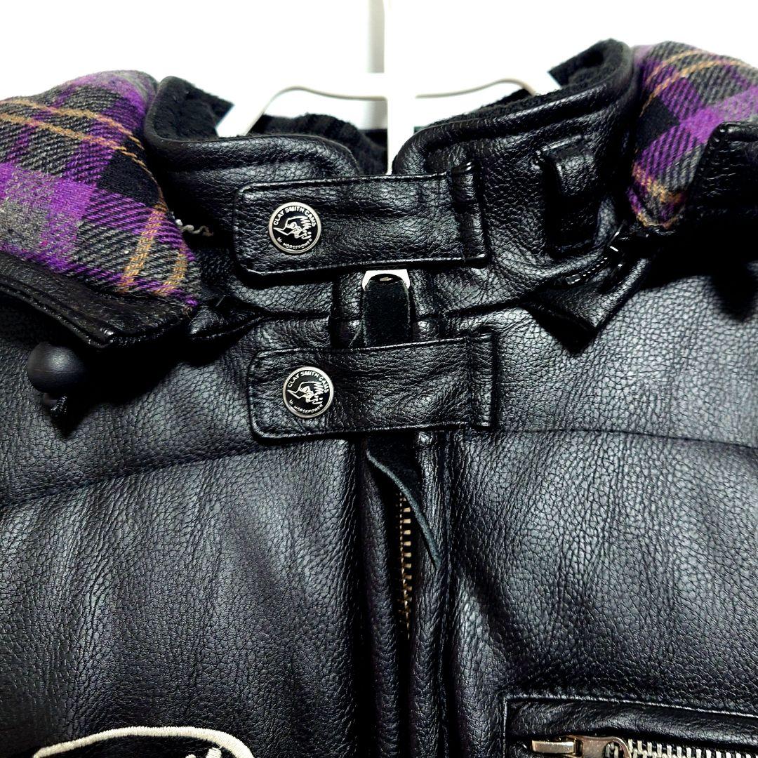 【未使用】Clay Smith フード付き フェイクレザージャケット LLW