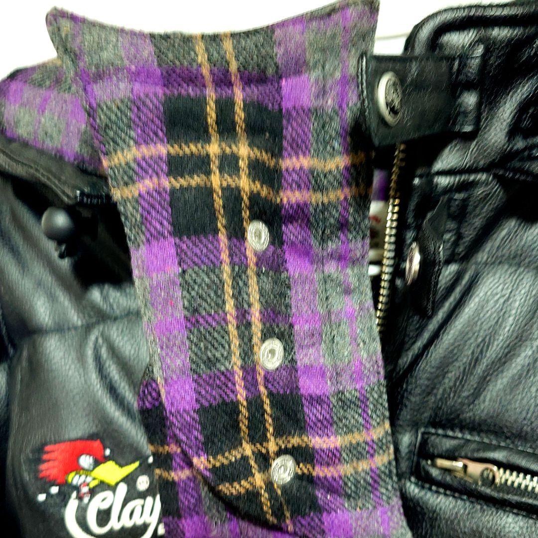 【未使用】Clay Smith フード付き フェイクレザージャケット LLW