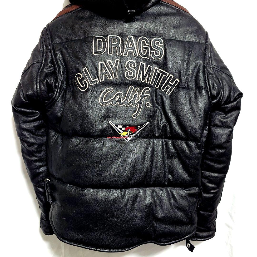 【未使用】Clay Smith フード付き フェイクレザージャケット LLW