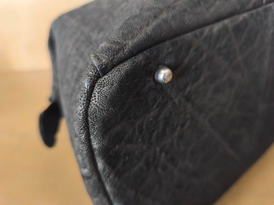 エレファントレザー/像革　ボストンバッグ