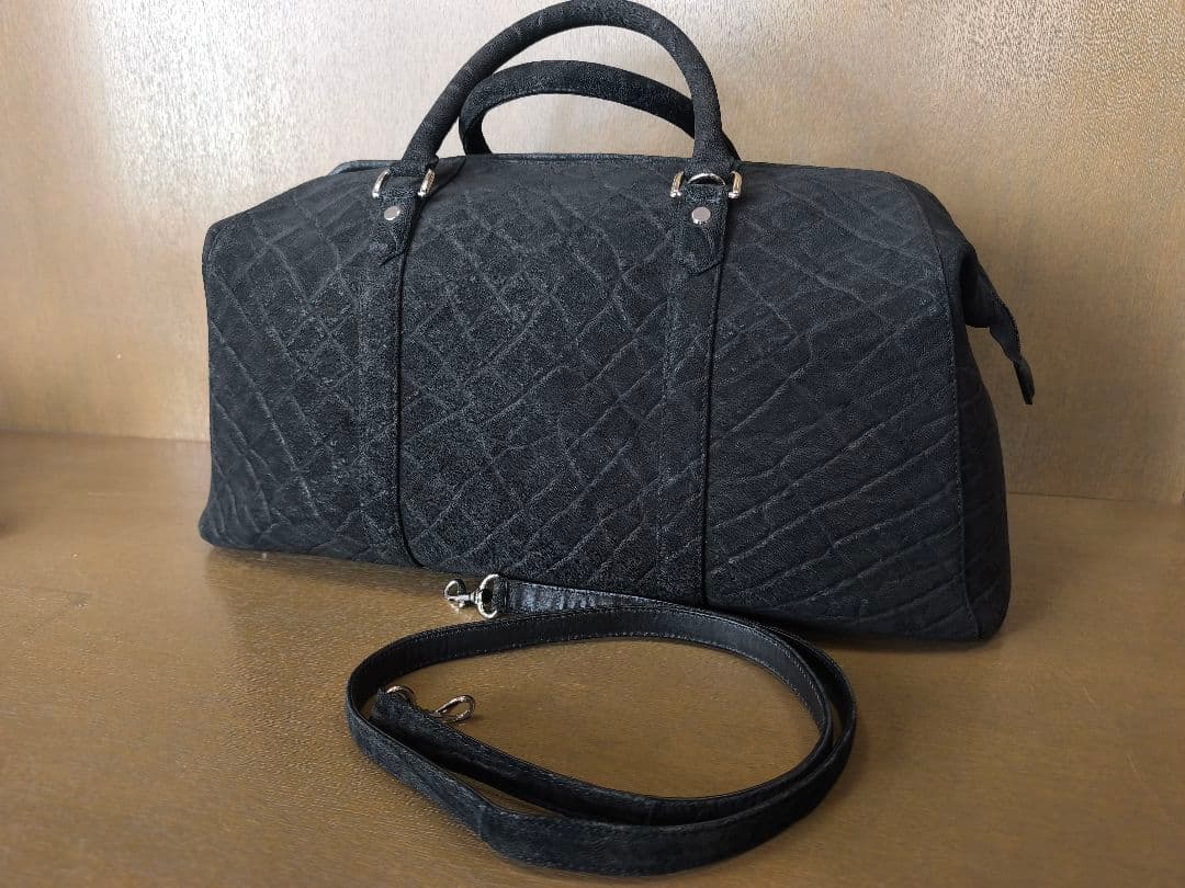 エレファントレザー/像革　ボストンバッグ