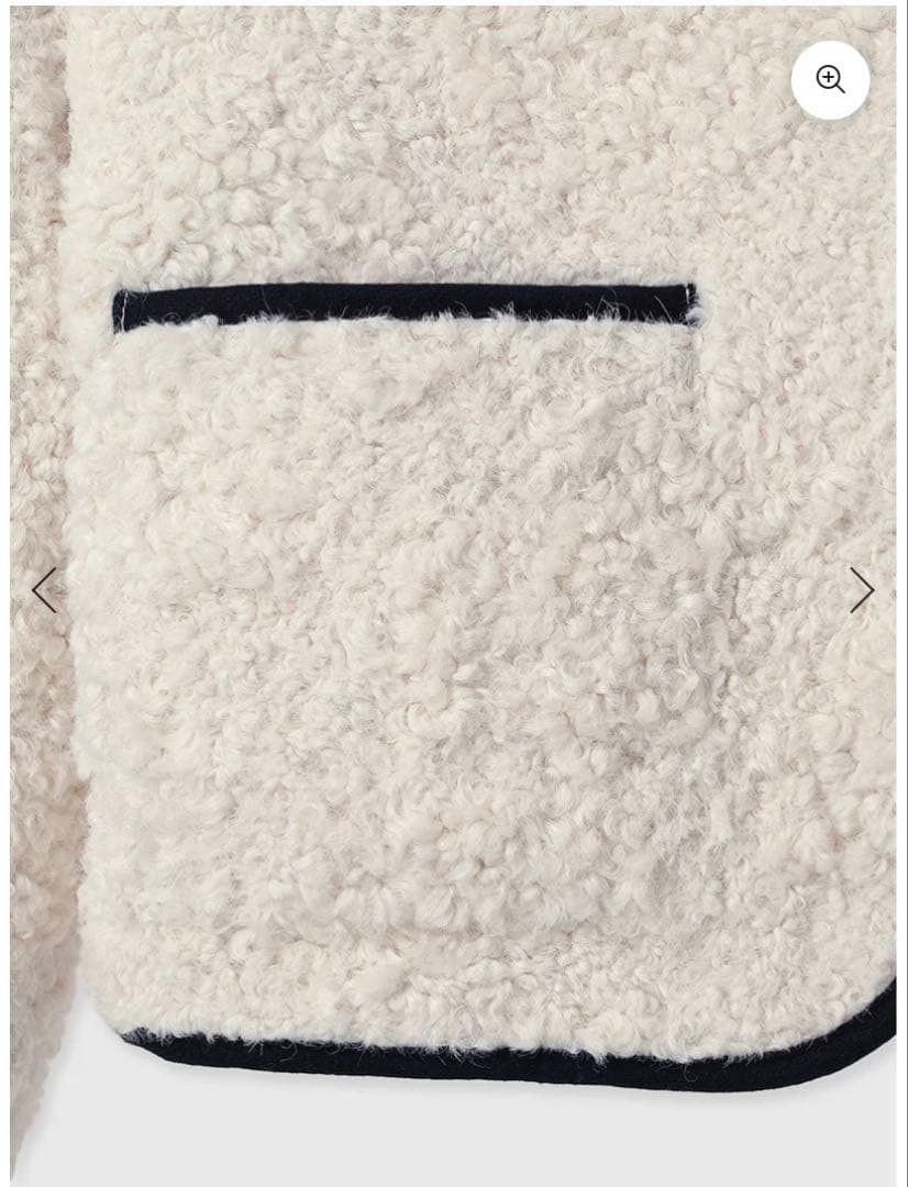 【極美品】25AW anuans　ECOPELパイピングボアジャケット