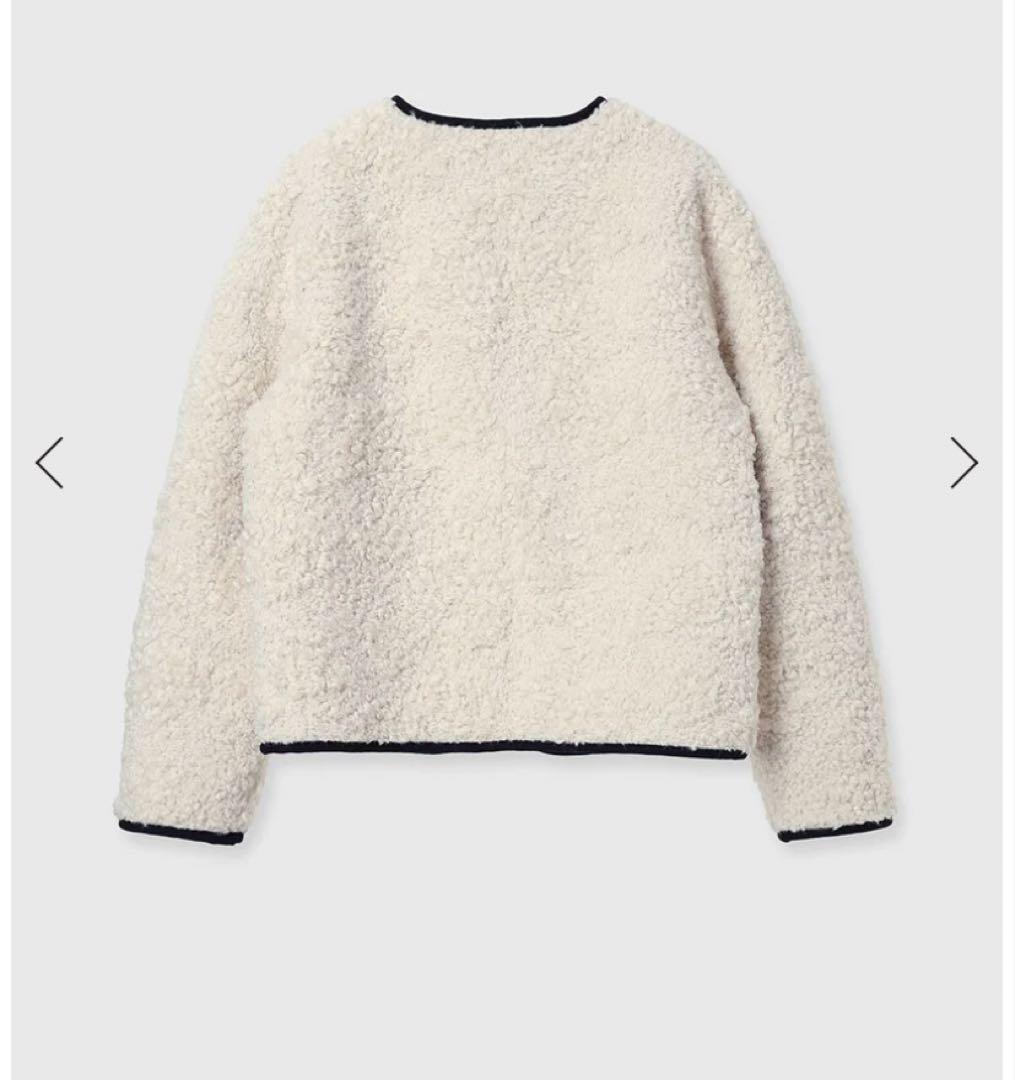 【極美品】25AW anuans　ECOPELパイピングボアジャケット