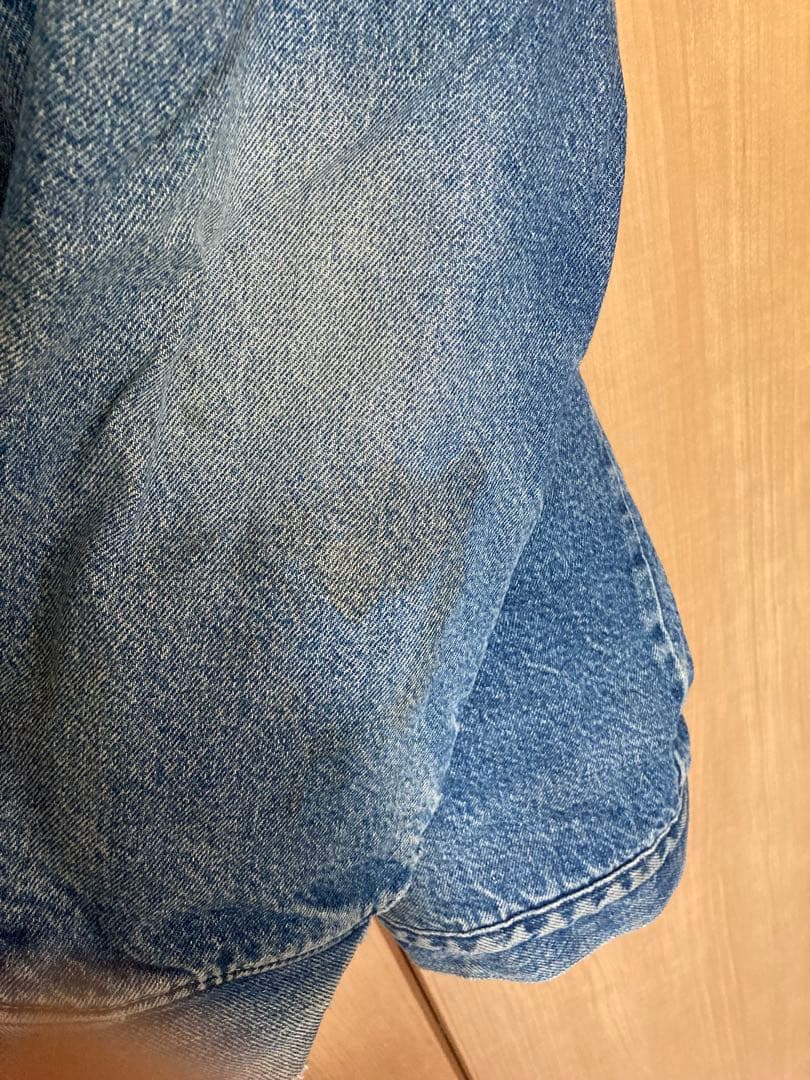 【90s/ポインターブランド】デニム カバーオール 襟コーデュロイ USA製