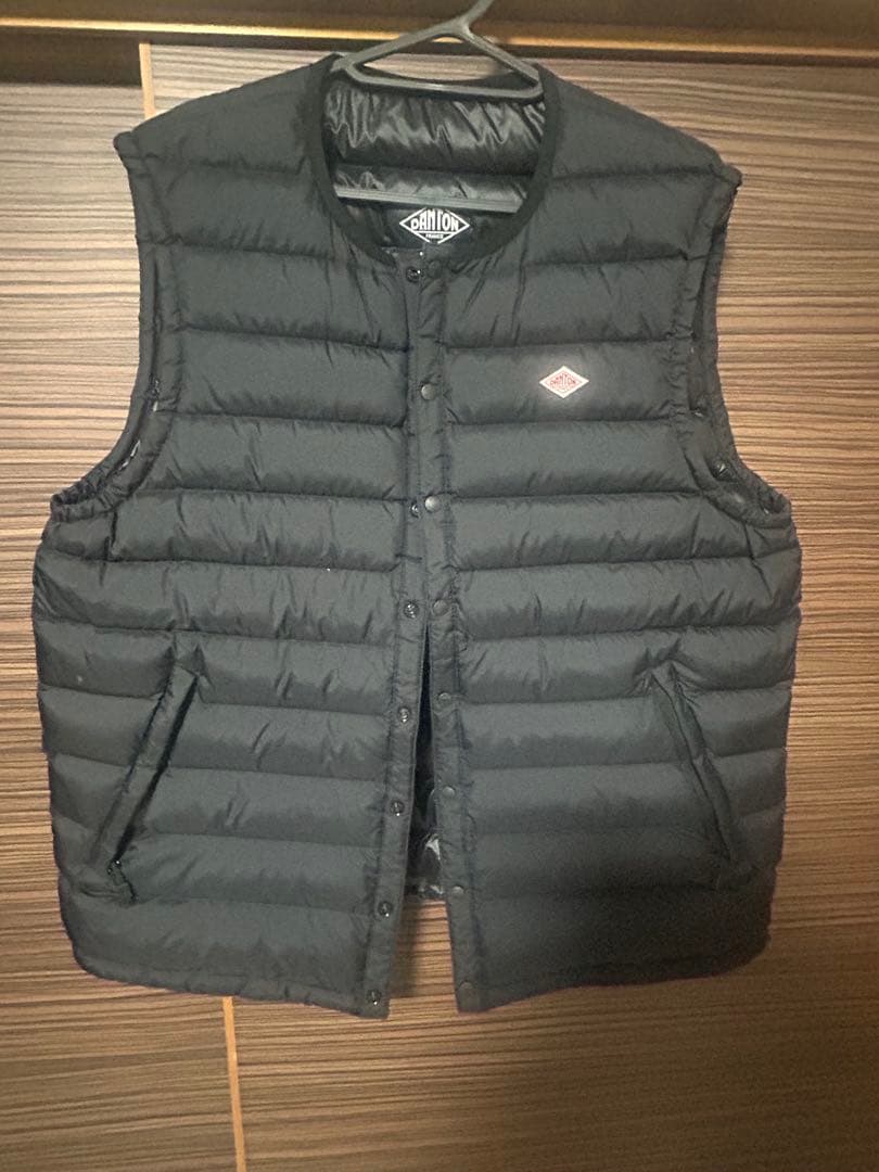 DANTON ブラック ダウンベスト Lサイズ