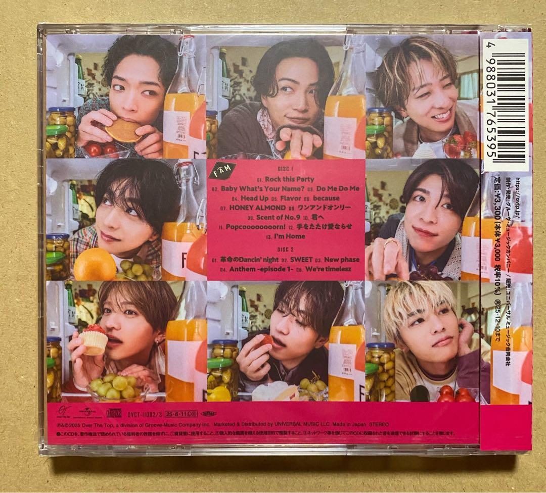 【新品・未開封】timelesz FAM 4形態 CD＋DVD 特典付