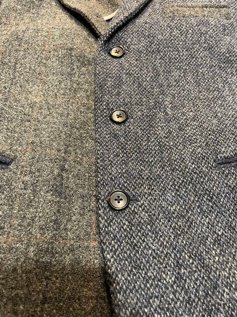 ビューティアンドユース　ハリスツイード　テーラード　クレイジーパターン