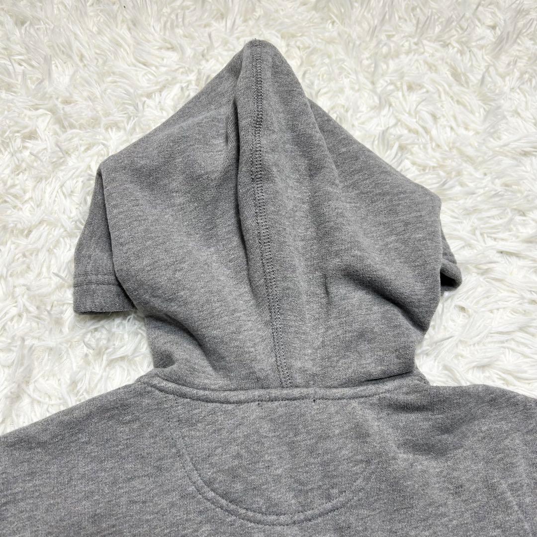 未使用級 ポロラルフローレン ジップパーカー 裏起毛 ポニー グレー 白 L