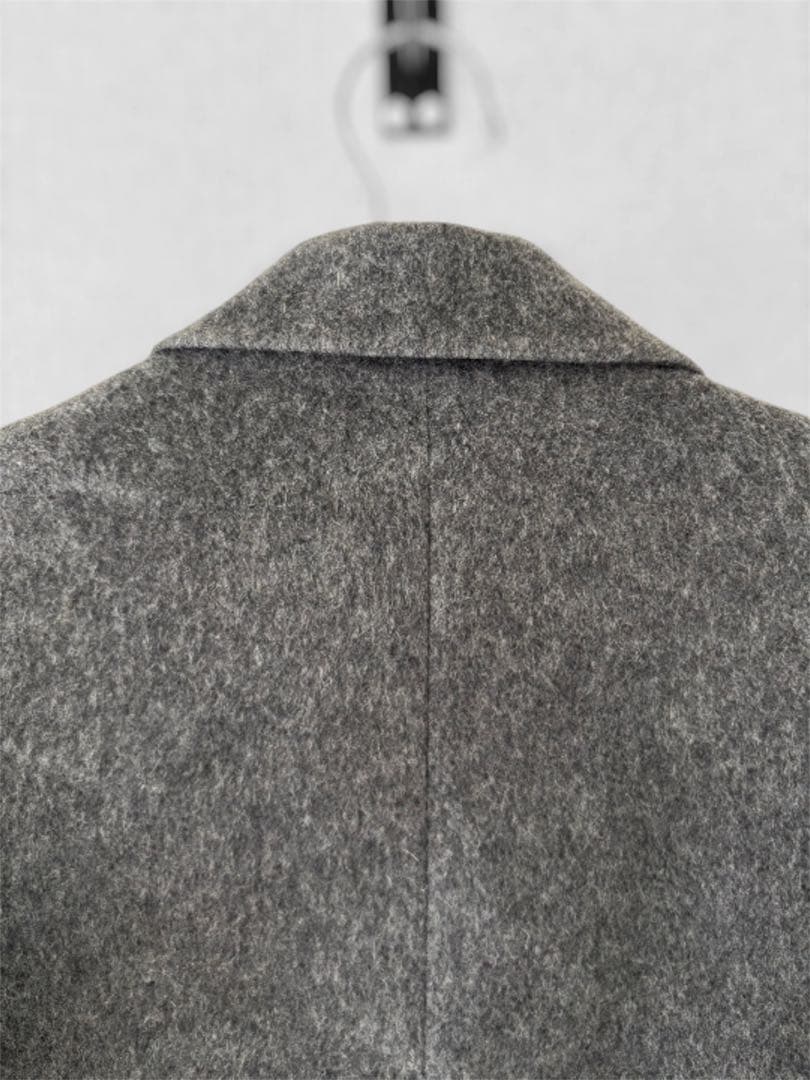 シャギーオーバージャケット　S グレー　LILY BROWN