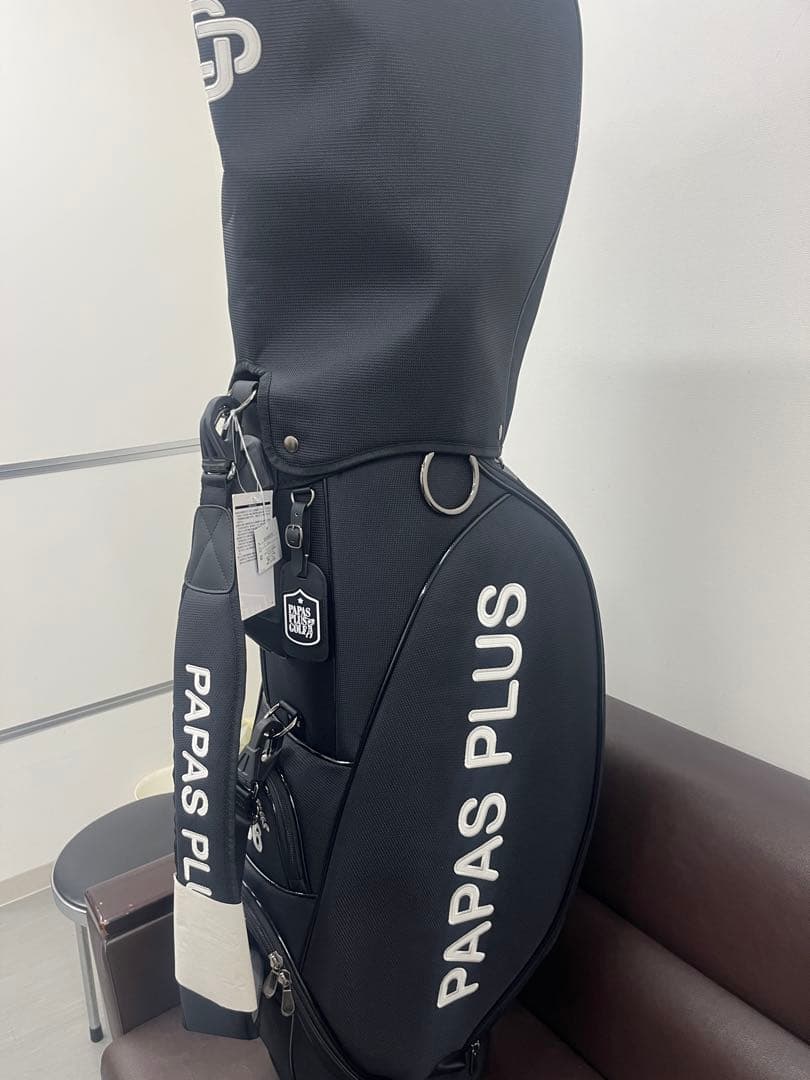 PAPAS PLUS ゴルフバッグ ブラック