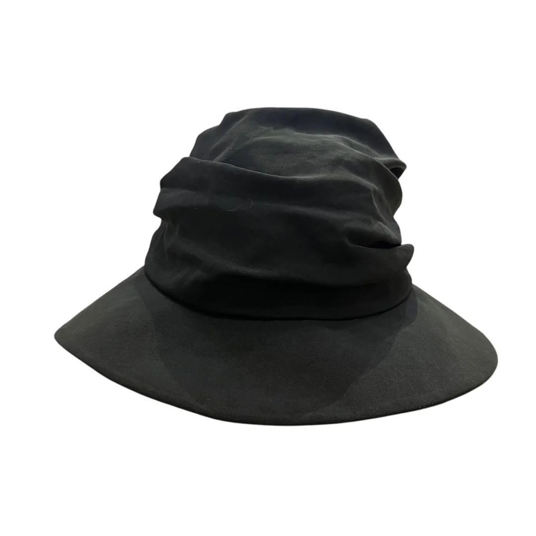 Y’s Yohji Yamamoto アシンメトリー ギャザー キュプラ ハット