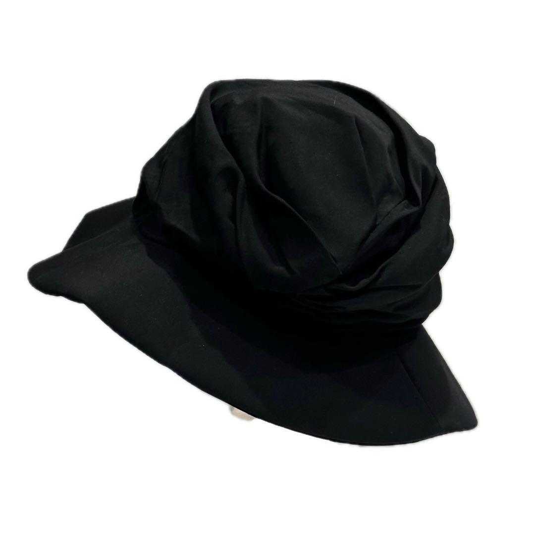 Y’s Yohji Yamamoto アシンメトリー ギャザー キュプラ ハット
