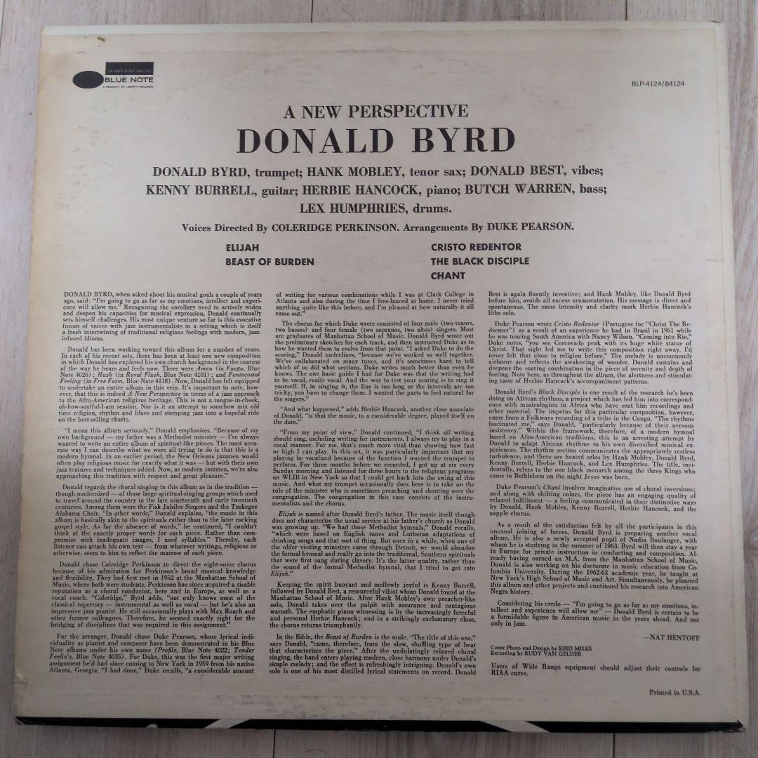 Donald Byrd A New Perspective ドナルド・バード
