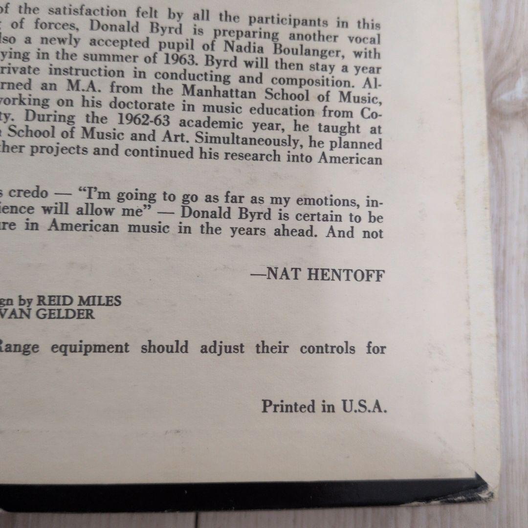 Donald Byrd A New Perspective ドナルド・バード