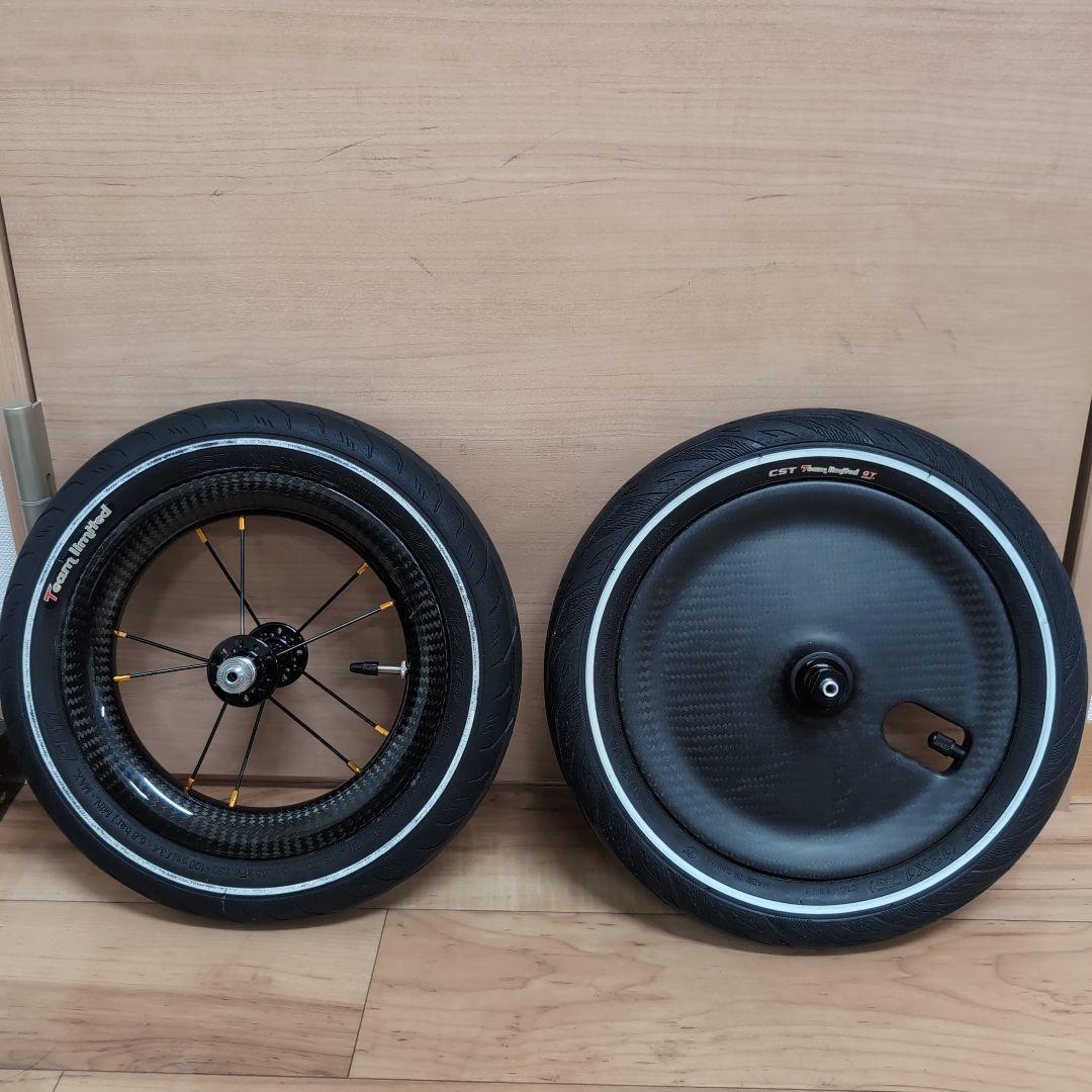 ヴヴヴ リアディスクのみ12インチ カーボンホイール ランバイク最高速