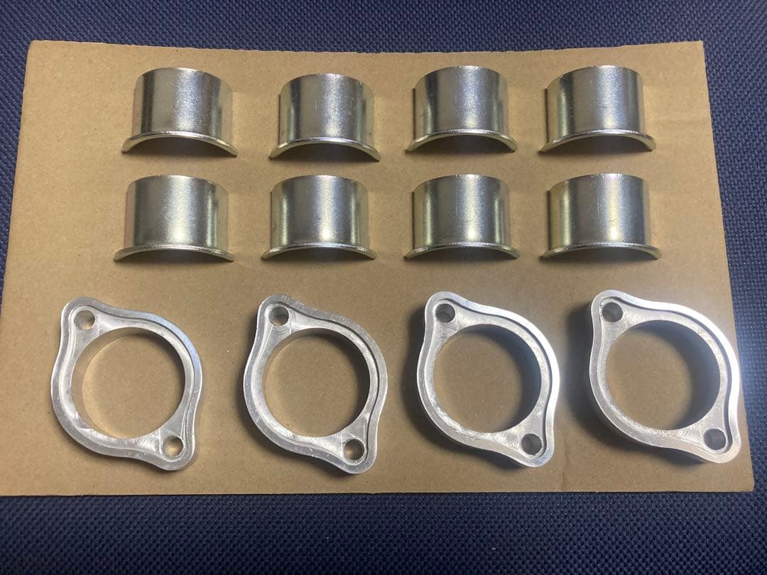 ゼファー400/χ KERKER(カーカー)マフラー 割カラー&フランジセット