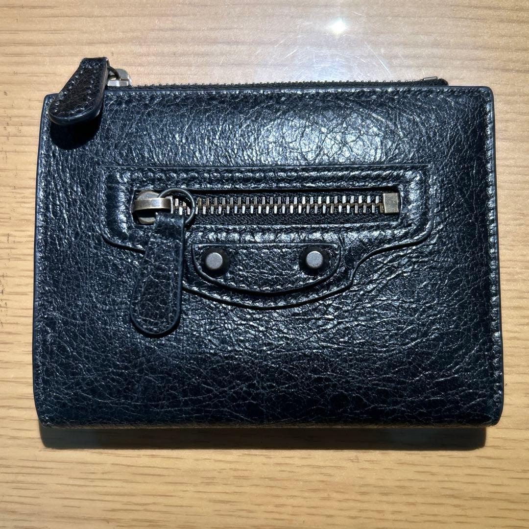 Balenciaga Le City バイフォールドウォレット ブラックアリーナ