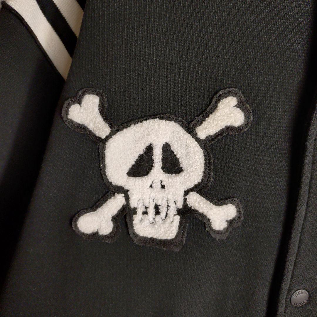 【超絶希少デザイン】OLDSTUSSY☆パイル刺繍ロゴ　Sロゴコットンスタジャン