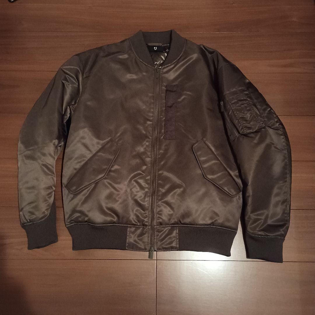 UNIQLO＋J コラボ ハイブリッドダウンMA-1ブルゾン ダークグリーン L