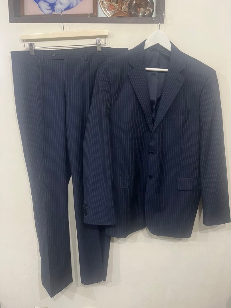 Yves Saint Laurent ストライプスーツイタリア製　サマーウール