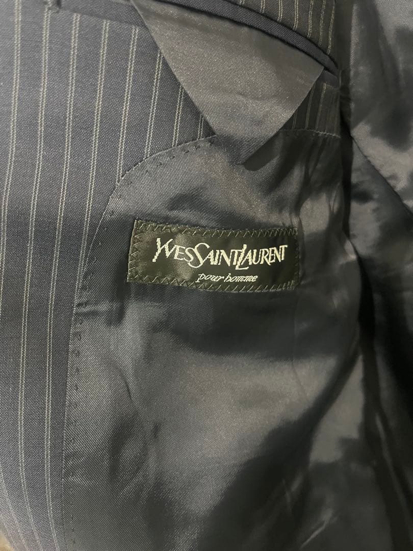 Yves Saint Laurent ストライプスーツイタリア製　サマーウール