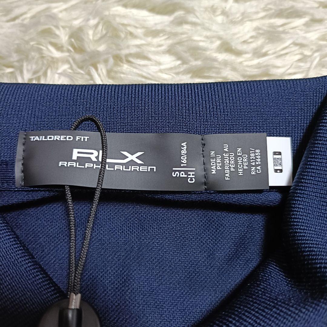 【新品】RLX ラルフローレン ロングスリーブ ポロシャツ ロゴ刺繍 ネイビー