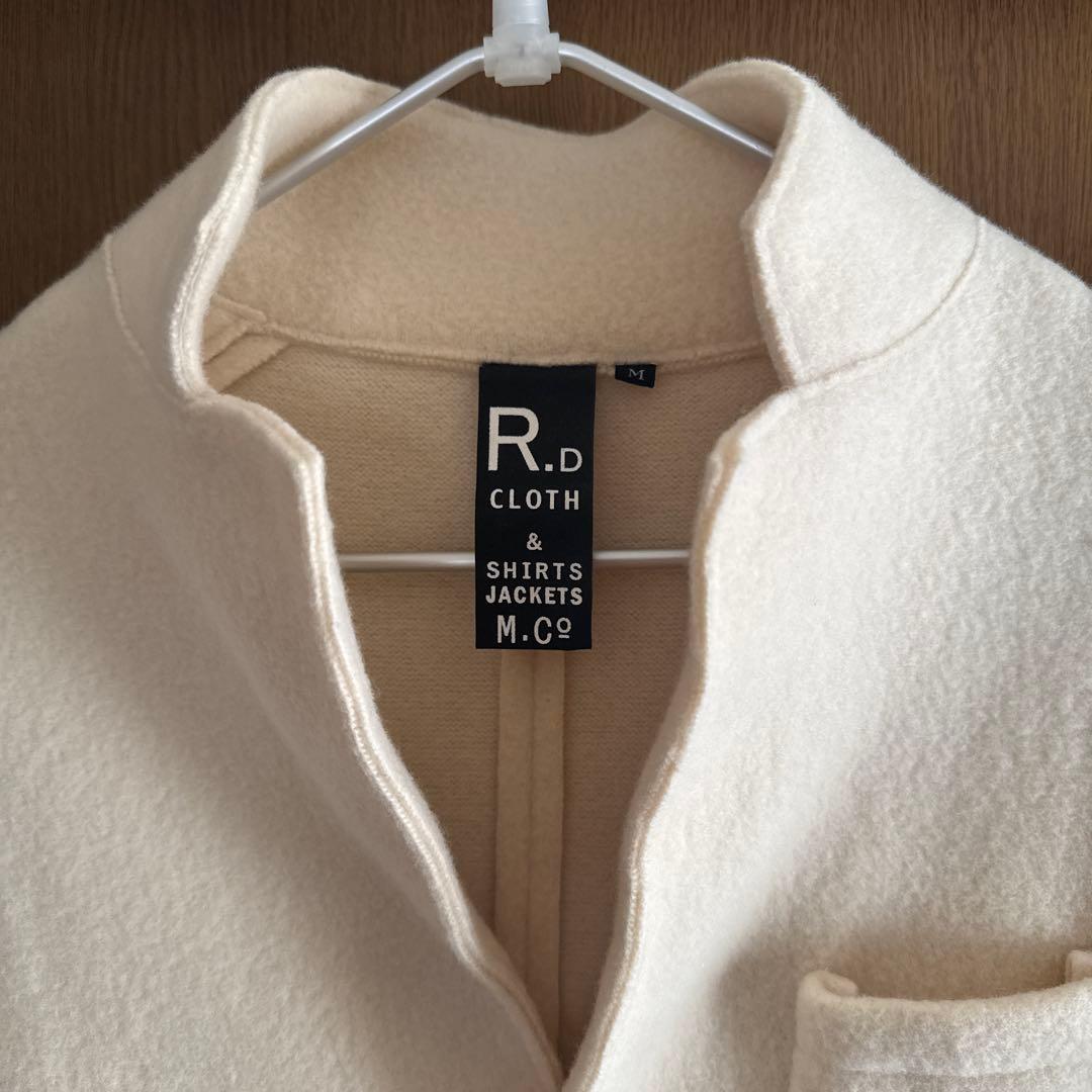 オールドマンズテーラー　フェルトニット　ジャケット　アイボリー