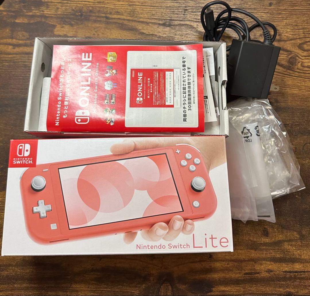 【動作確認済】任天堂 Switchライト コーラルピンク 美品
