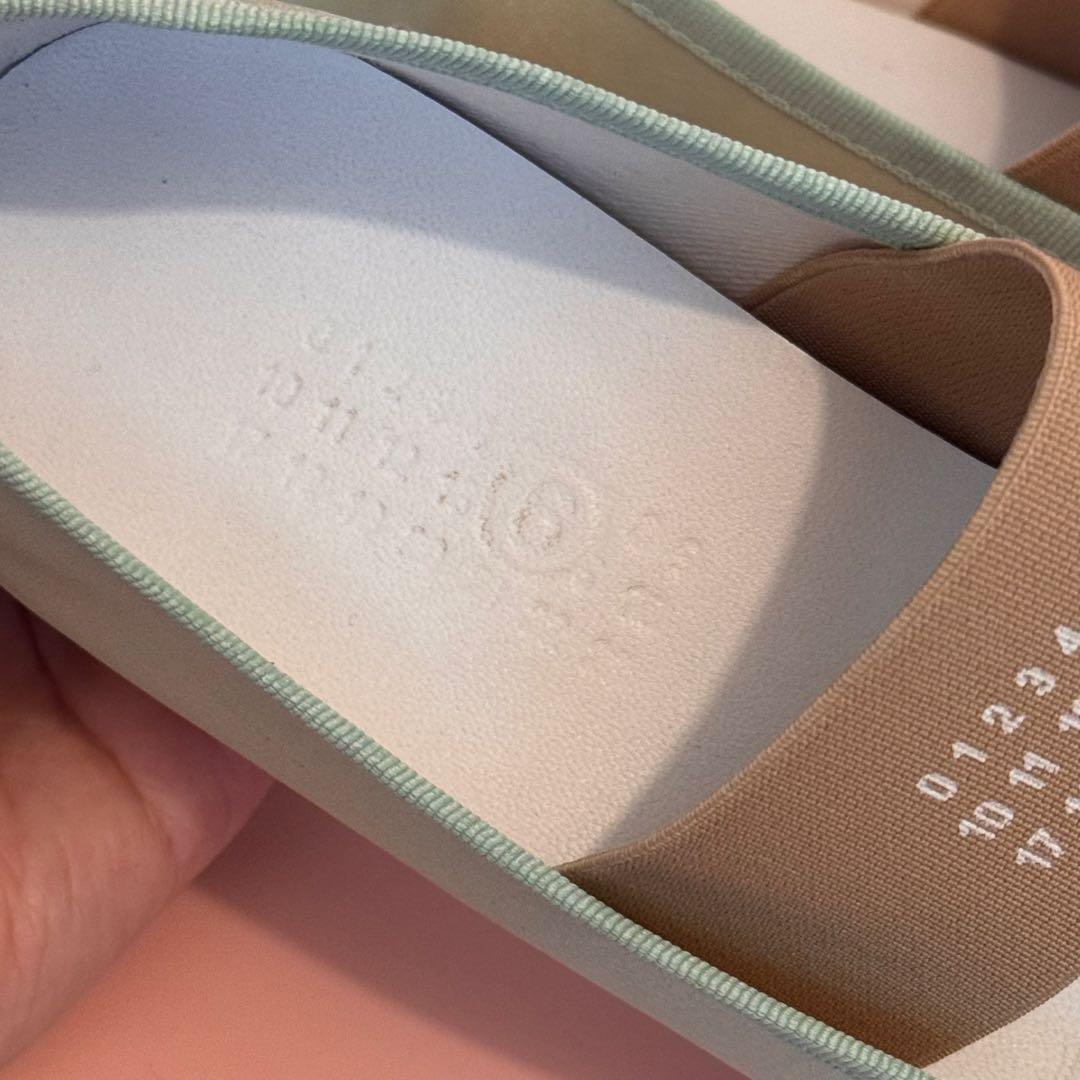 mm6 サテン　バレエシューズ