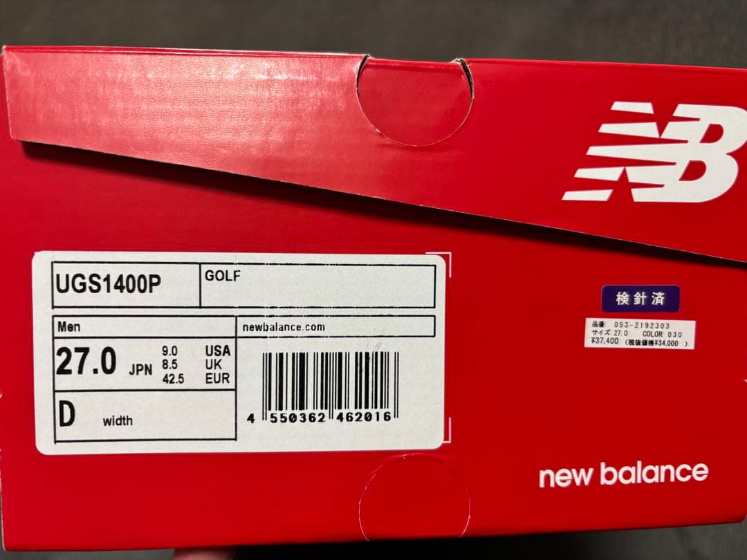 未使用　ニューバランス　パーリーゲイツ　UGS1400P