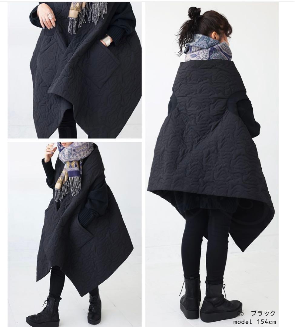 新品⭐︎antiqua ピーチスキンキルティングロング丈ベスト