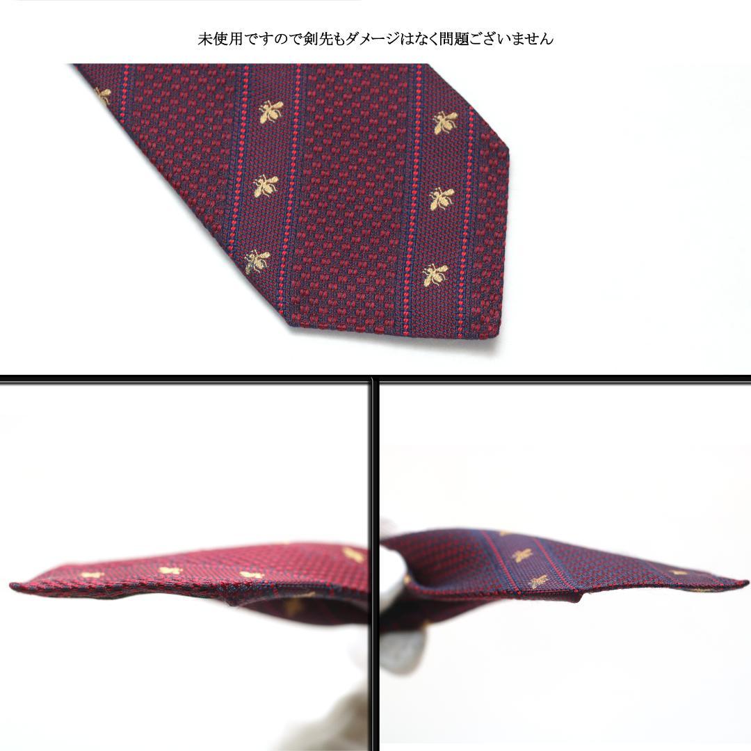 【未使用】◇グッチ◇ GG / ビー (蜂) モチーフ / ネクタイ