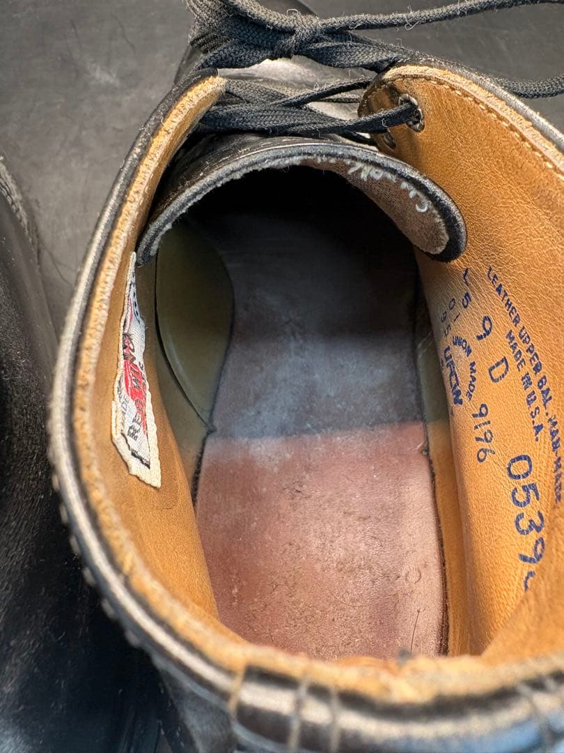 レッドウイング　ポストマン　黒 レザー チャッカブーツ