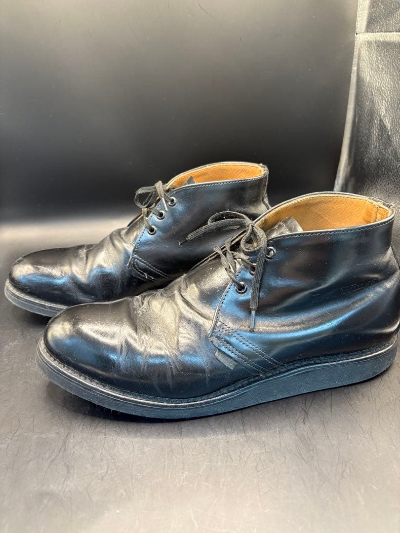 レッドウイング　ポストマン　黒 レザー チャッカブーツ