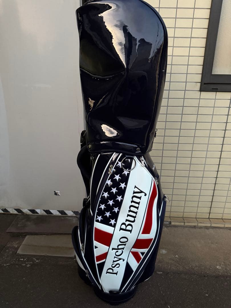Psycho Bunny キャディバッグ アメリカ国旗デザイン