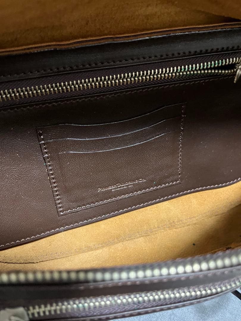 ワープアンドウーフ オリジナルウエストバッグ ダークブラウン