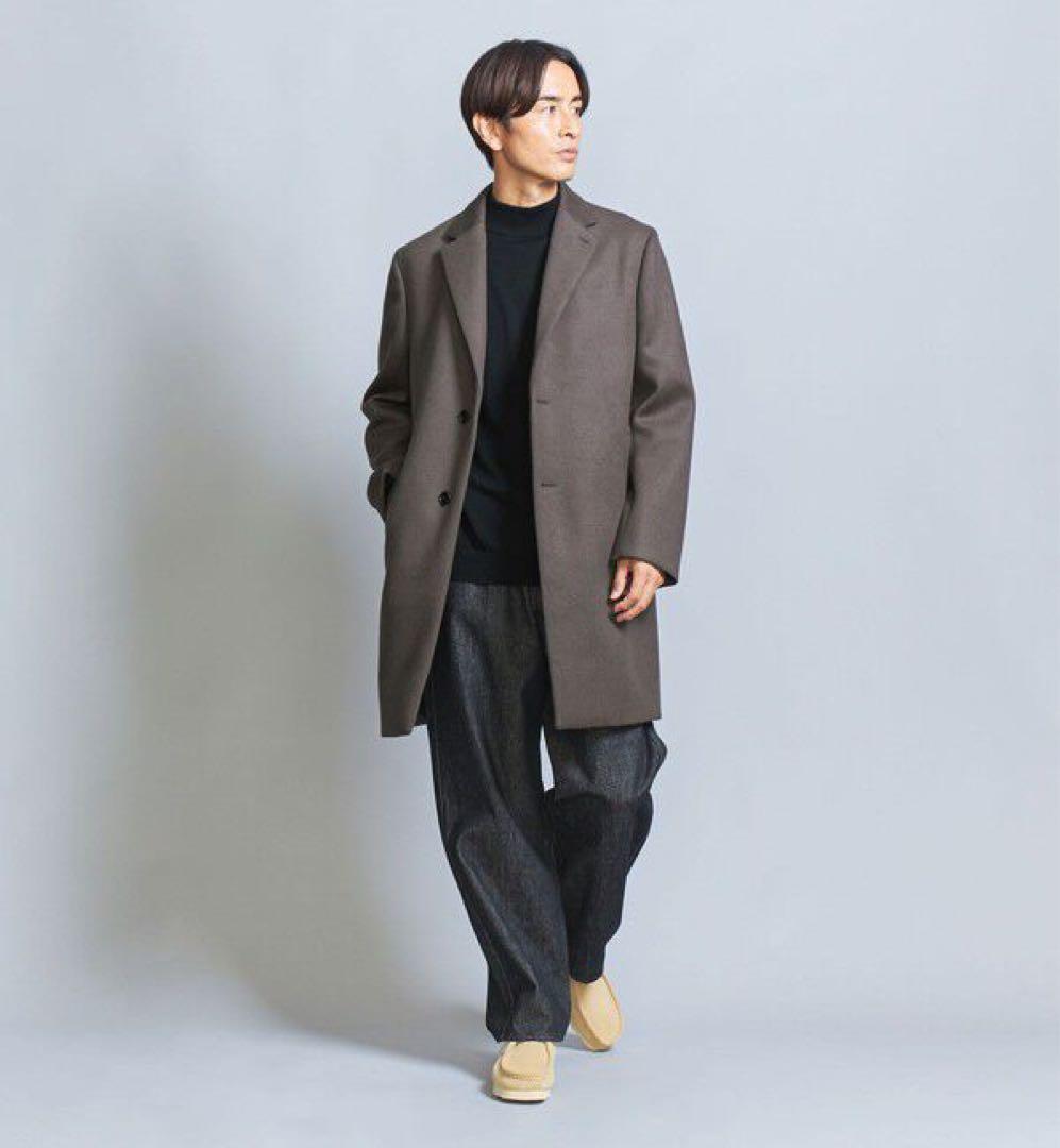 BEAUTY&YOUTH ブラウン チェスターコート