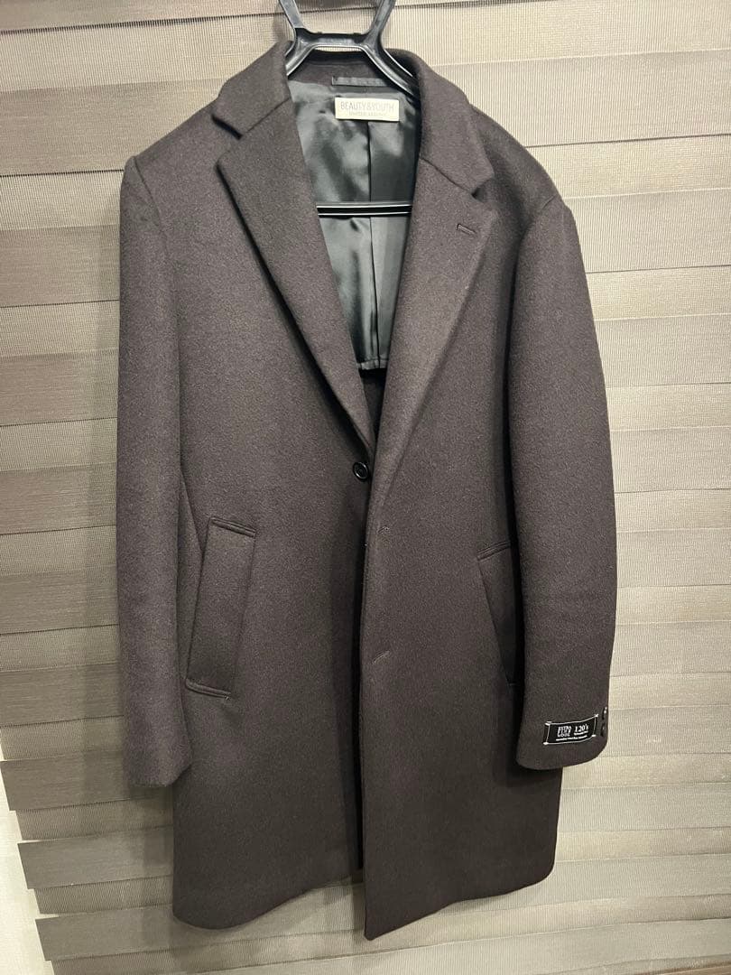 BEAUTY&YOUTH ブラウン チェスターコート