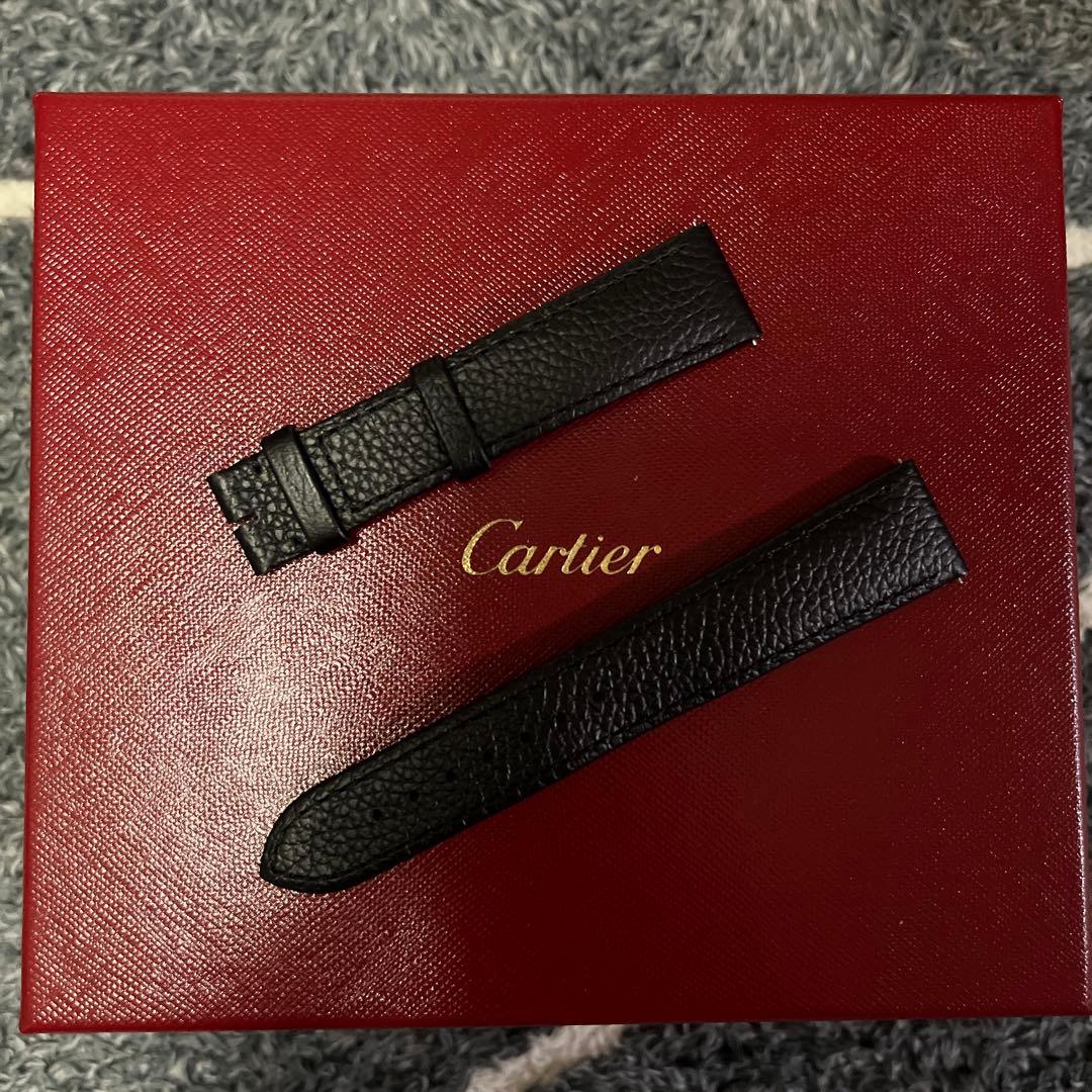 Cartier純正のブラックレザーベルト