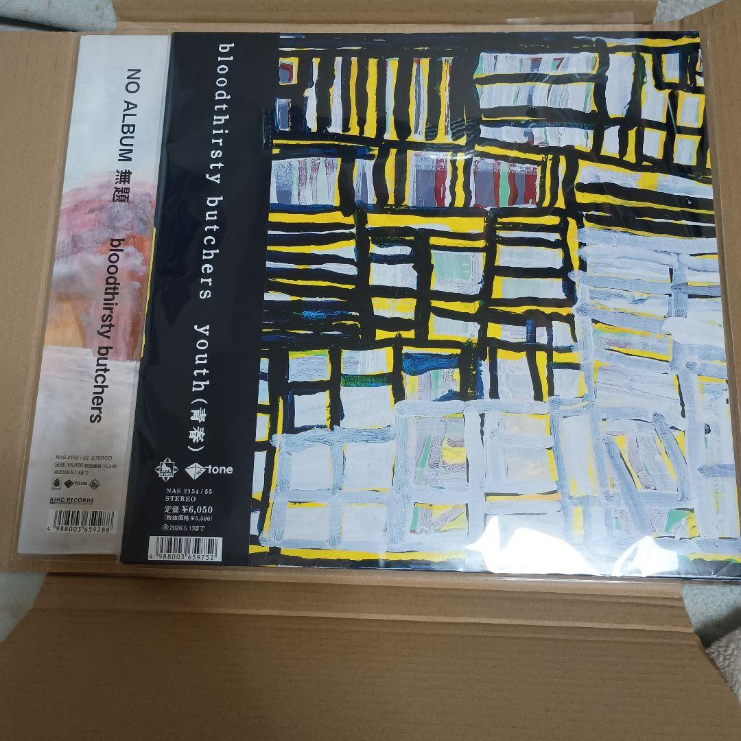 【新品LP】bloodthirsty butchers 2枚セット（レコード）