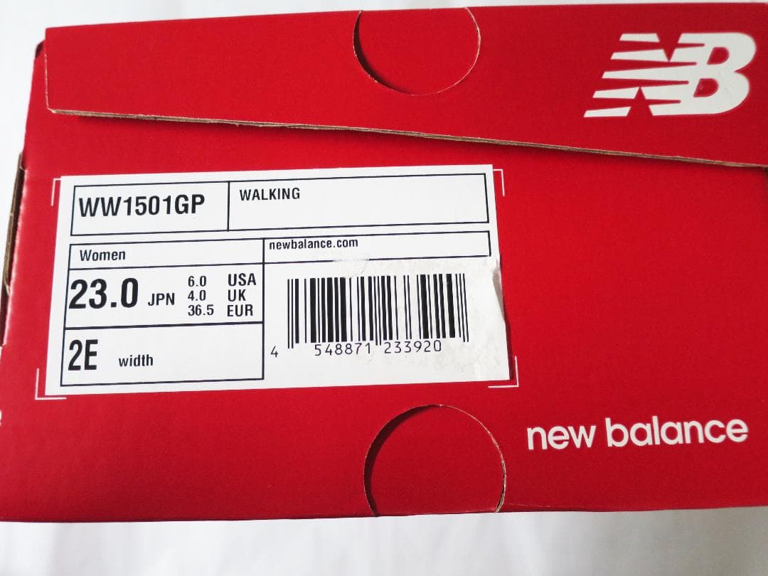 新品 タグ付き 2E New Balance 23cm W1501 GP