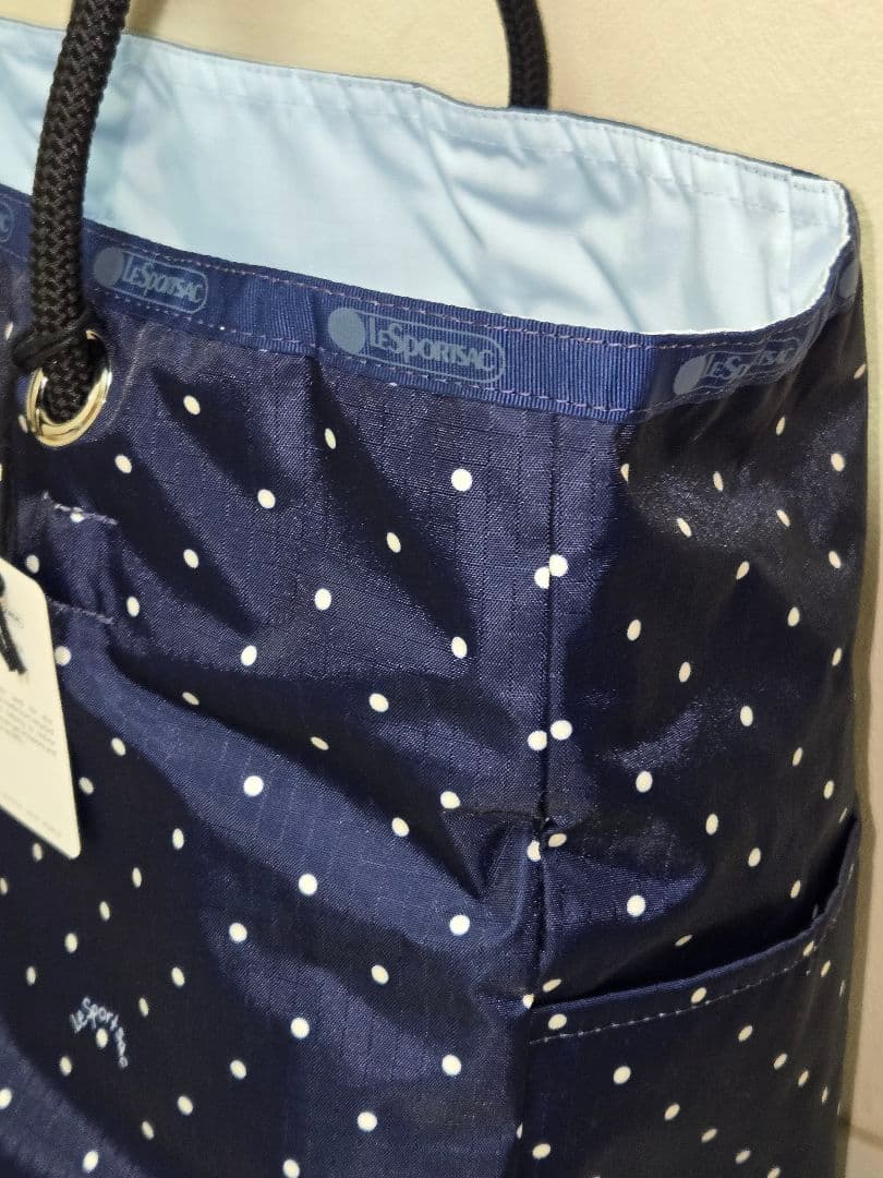 本日限定値下げ LeSportsac ネイビーブティドット トートバッグ 未使用