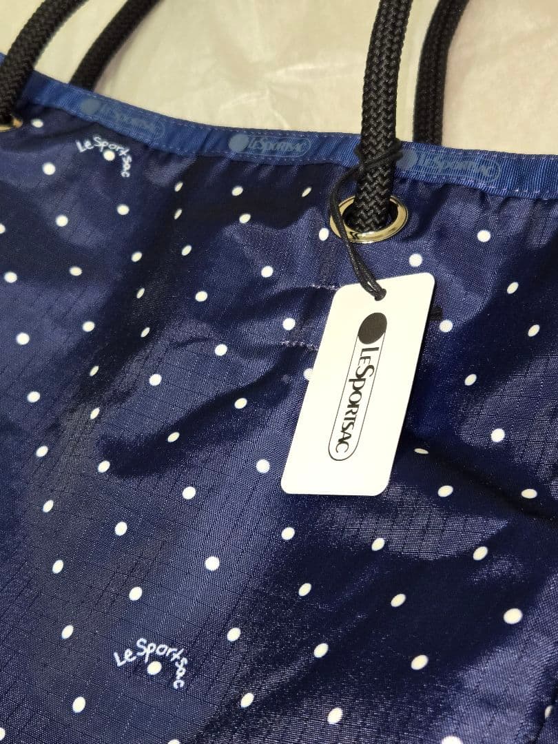 本日限定値下げ LeSportsac ネイビーブティドット トートバッグ 未使用