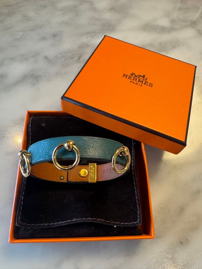エルメス　リヴァル　A刻印　レザーブレスレット