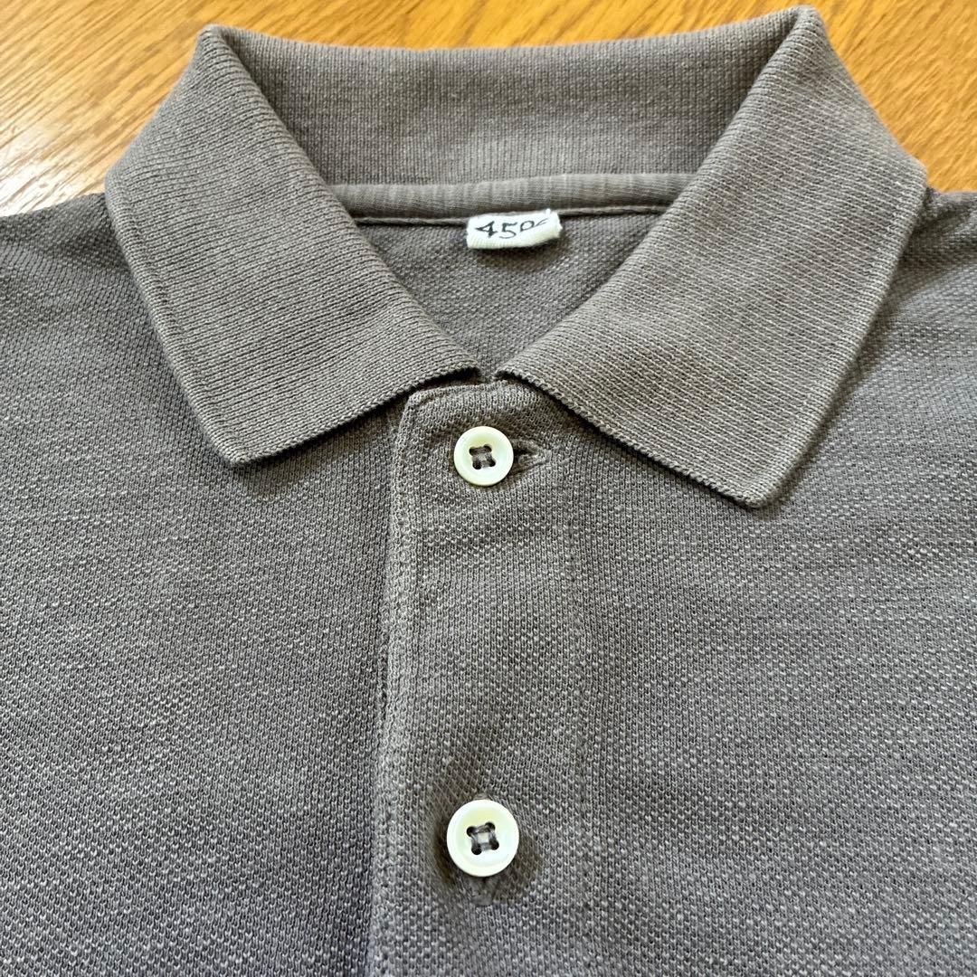 美品　45R ジンバカノコの33色馬ポロ　グレージュ