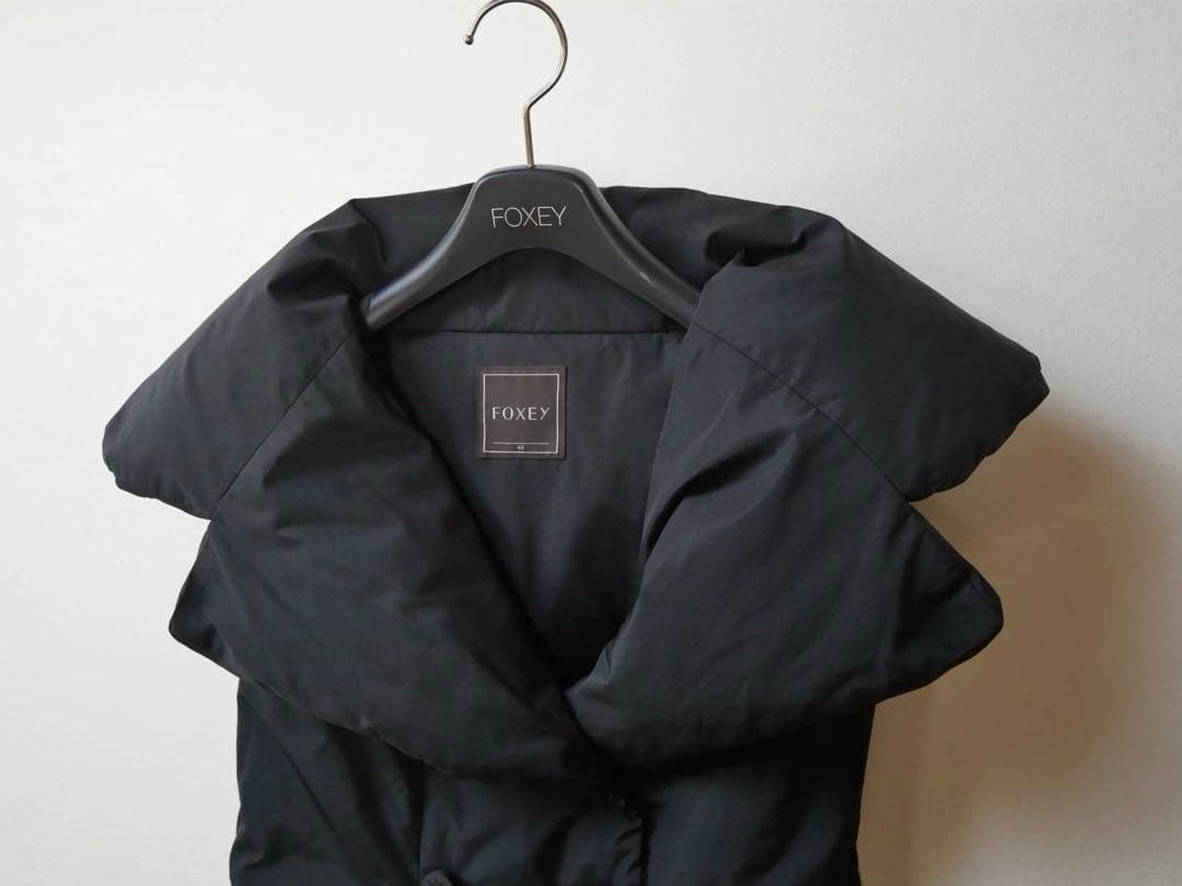 FOXEY フォクシー ダウンベスト サイズ40 黒