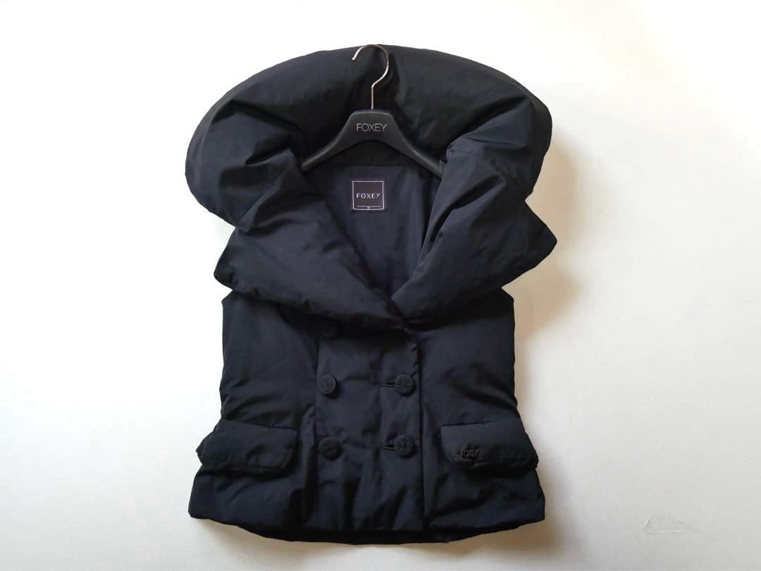 FOXEY フォクシー ダウンベスト サイズ40 黒