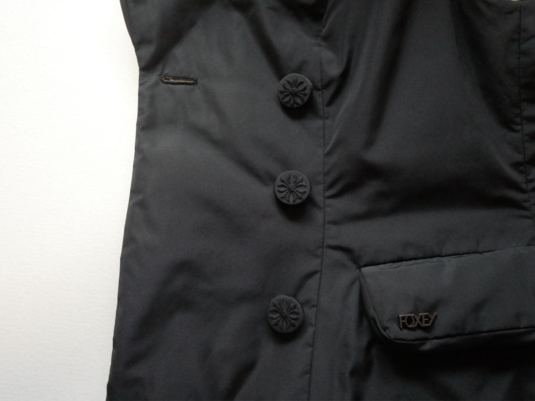 FOXEY フォクシー ダウンベスト サイズ40 黒