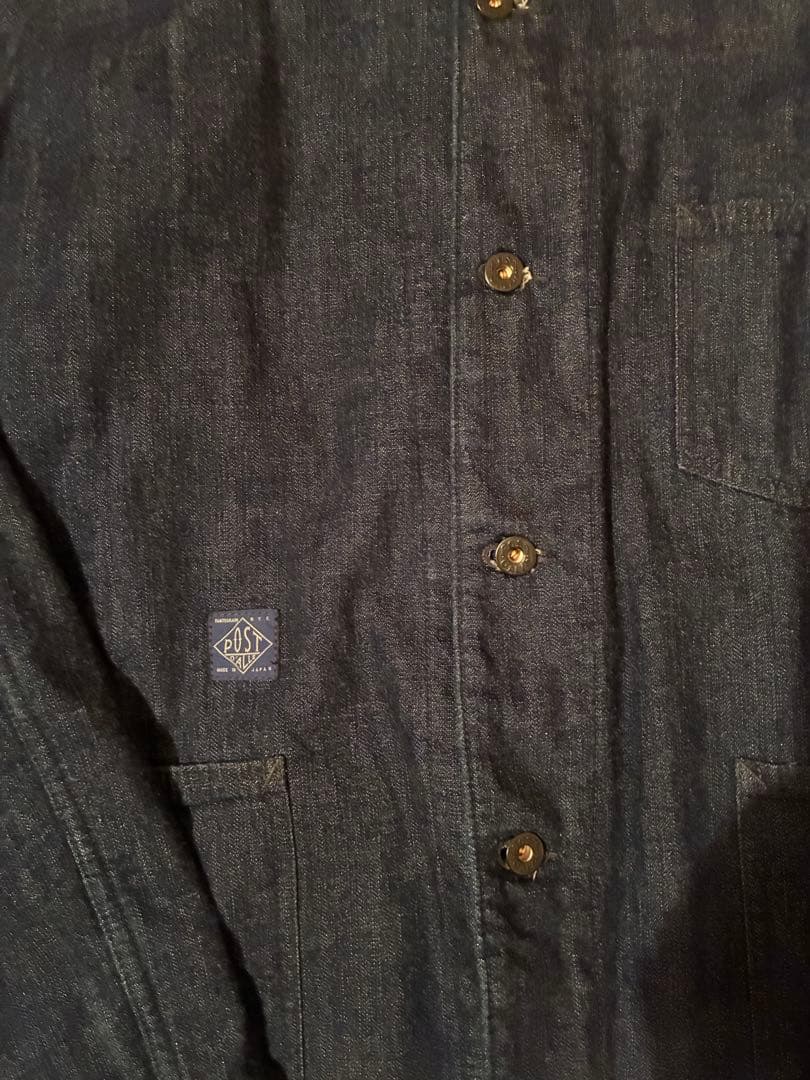 ジャケット・アウター POST O'ALLS denim with lining indigo