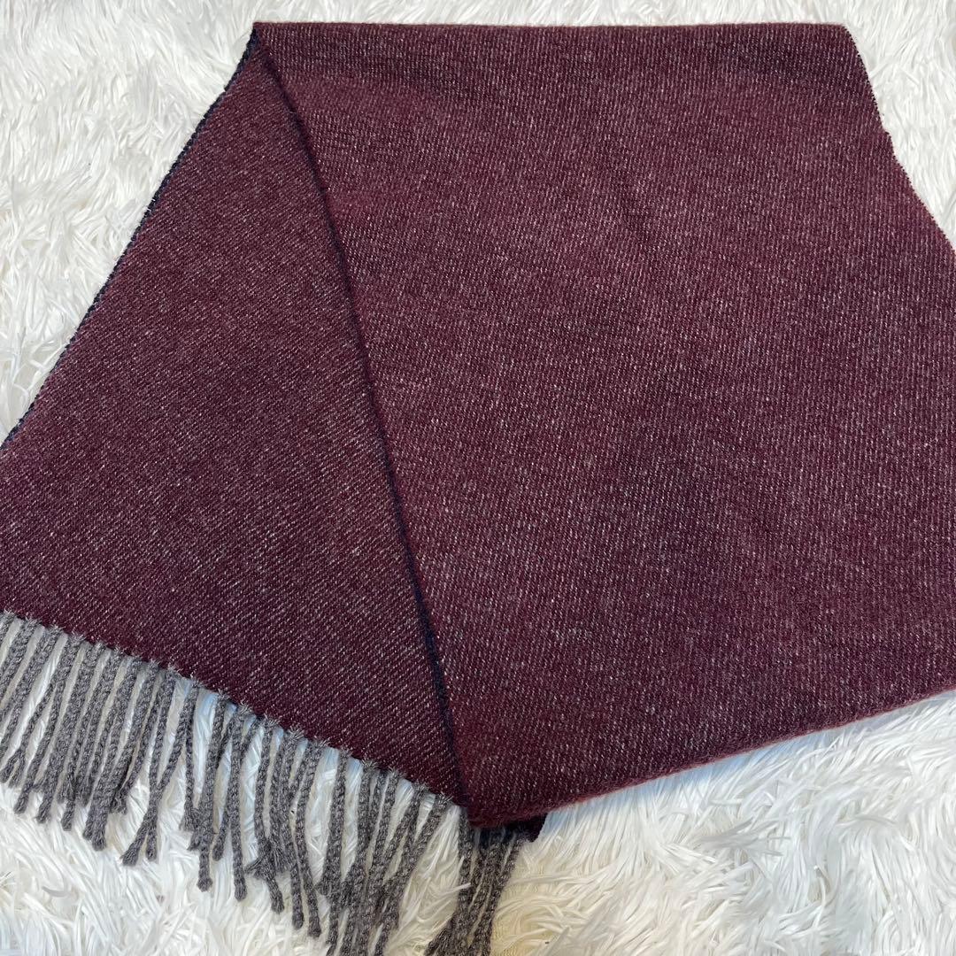 ピアツェンツァ PIACENZA リバーシブル カシミヤマフラー イタリア製